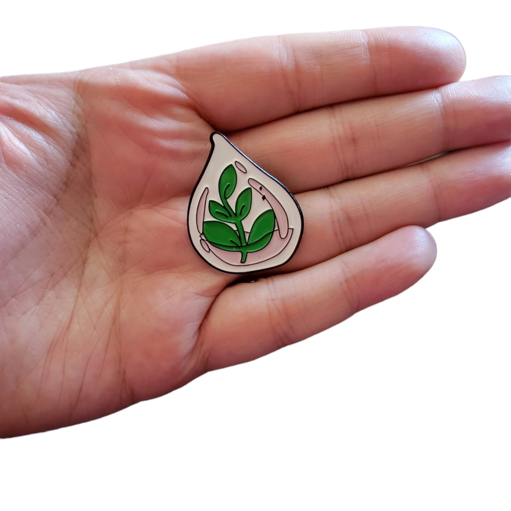 Plant enamel pin